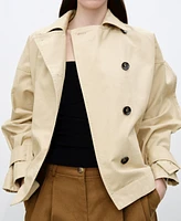 Mango Women's Oversized Cotton Parka Coat