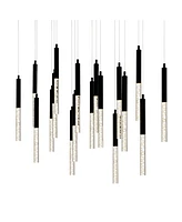 Cwi Lighting 48" Metal Dragonswatch Integrated Led Chandelier