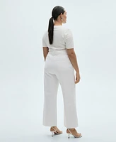 Mango Women's Catherin Culotte High-Rise Jeans
