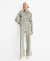 Mango Women's Velour Soft Touch Pants
