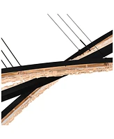 Cwi Lighting 21" Metal Saber Integrated Led Chandelier