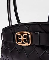 Sam Edelman Cleo Medium Woven Leather Satchel