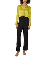 Vince Camuto Women's Split-Neck Button Long-Sleeve Blouse