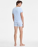 Lacoste Mens 3 Pk. Slim Fit Crewneck T Shirts 3 Pk. Regular Fit Logo Waistband 5 Boxer Briefs