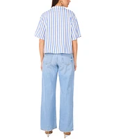 Vince Camuto Women's Cropped Button-Down Shirt