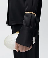Mango Women's Regular-Fit Satin Shirt