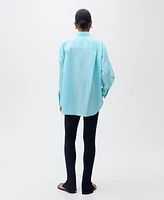 Mango Women's Oversize Poplin Shirt