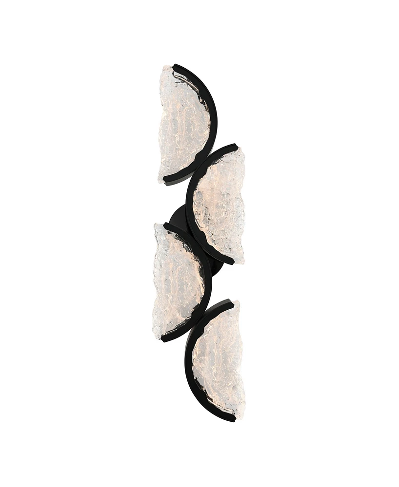 Cwi Lighting 28" Metal Moon Integrated Led Wall Light