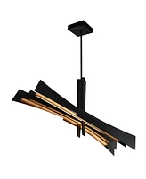 Cwi Lighting 23" Metal Solara Integrated Led Chandelier