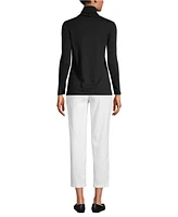 Lands' End Women's Supima Cotton Long Sleeve Turtleneck