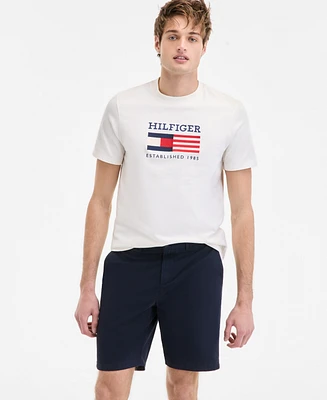 Tommy Hilfiger Men's American Monotype Flag Box T-Shirt