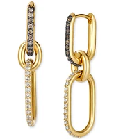 Le Vian Chocolate Diamond (1/6 ct. t.w.) & Nude Diamond (1/5 ct. t.w.) Link Earrings in 14k Yellow Gold