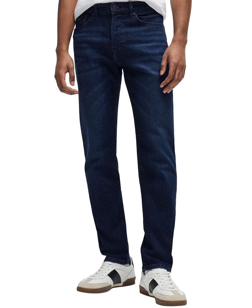 Boss by Hugo Men's Comfort-Stretch Denim Regular-Fit Jeans