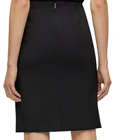 Boss by Hugo Women's Wool Slim-Fit Pencil Skirt
