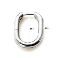 Ana Luisa - Silver Hoop Earrings - Rox Small Silver