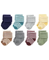 Hudson Baby Boys Cotton Rich Terry Socks 16-Pack