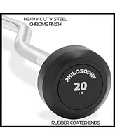 Philosophy Gym Rubber Fixed Barbell