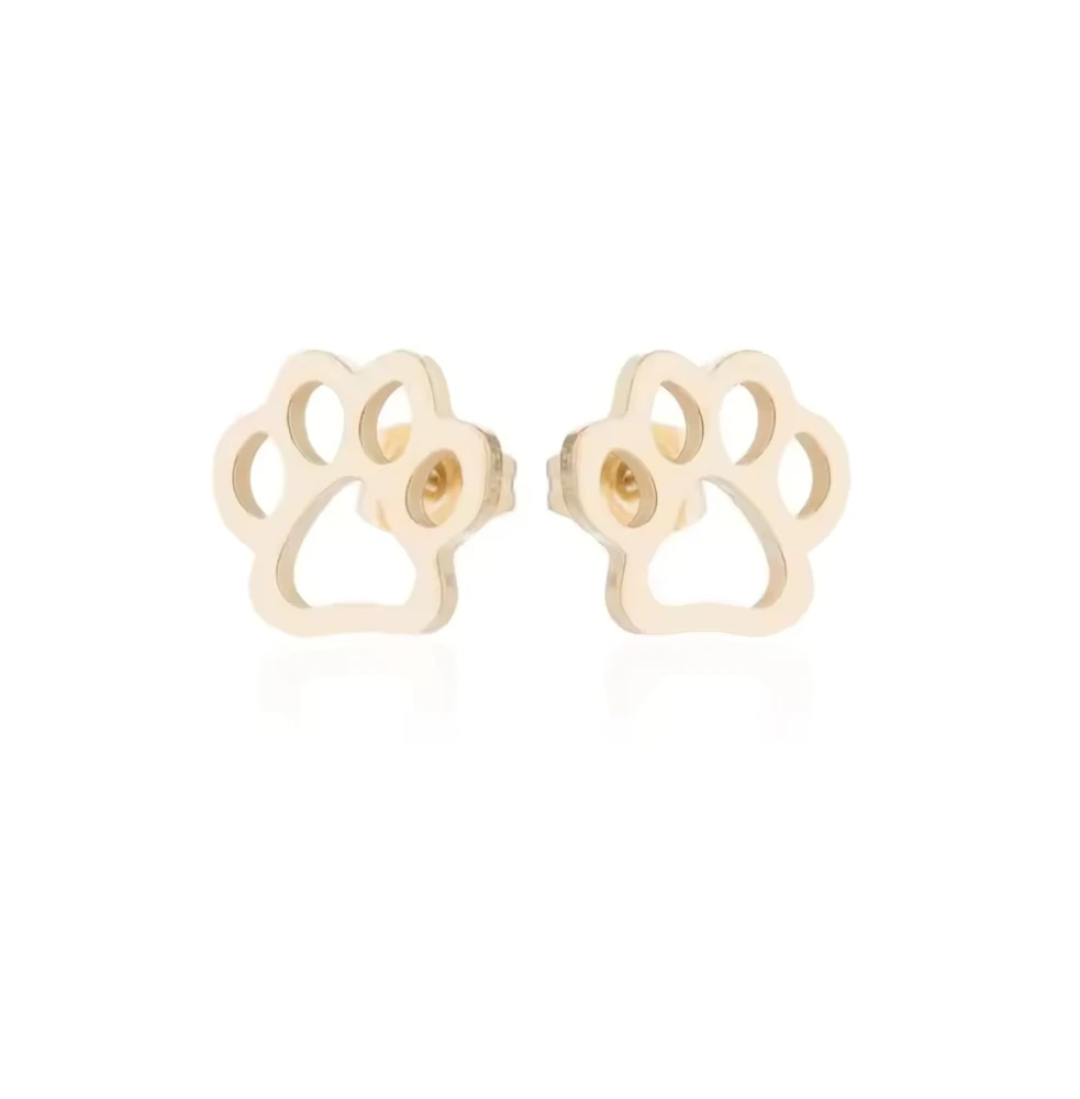 CharmedPaw Paw Print Stud Earrings