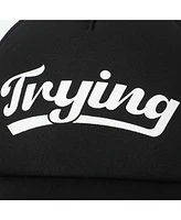 Trying Black Foam Trucker Hat