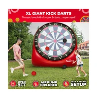 Swooc Xl Giant Kick Darts (Over 8ft Tall) with 15+ Games Included - Jumbo Soccer Darts w/ Air Pump