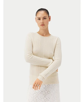 Gobi Cashmere Juniors' C-Neck Sweater