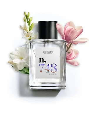 Noteworthy n,743 Eau De Parfum | Shine On | Tuberose Magnolia Jasmine Fragrance
