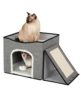 Foldable Cat Condo & Play Center