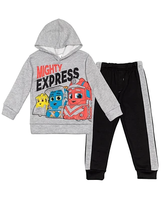 Mighty Express Boys Fleece Pullover Hoodie and Pants Outfit Set