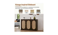 Kitchen Storage Cabinet Stylish and Functional Organizer for Kitchenware, Pantry, Supplies