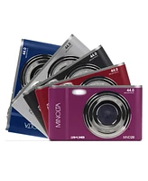 Minolta MND20-r 44 Mp 2.7K Ultra Hd Digital Camera, Red