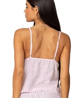 Edikted Women's Talula Eyelet Babydoll Top