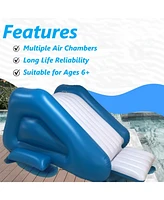 Inflatable Water Slide 114"x43"x59" Pool Slide Built-in Sprayers Swimming Pool Play Center Kids Age 6+