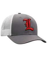 Top of the World Men's Gray/White Louisville Cardinals Victory Baseline Trucker Adjustable Hat