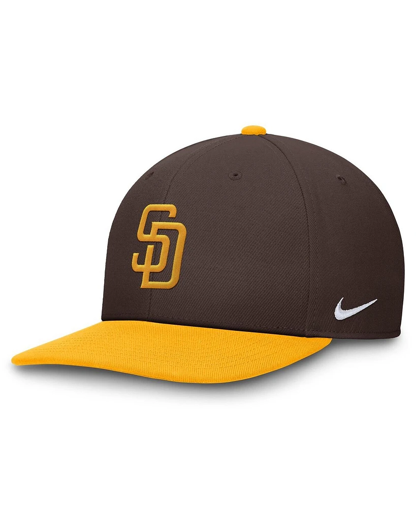 Nike Men's Brown/Gold San Diego Padres Pro Performance Snapback Hat
