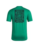Adidas Men's Green Austin Fc Local Wrap T-Shirt