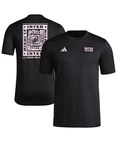Adidas Men's Black Inter Miami Cf Local Wrap T-Shirt