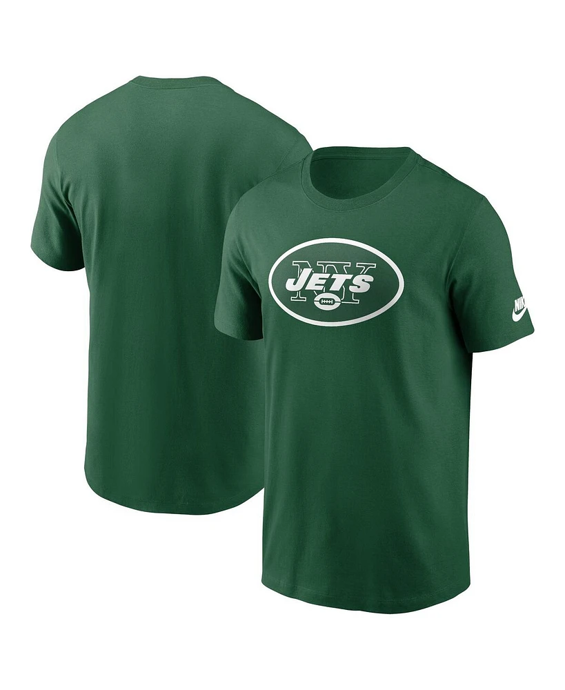 Nike Men's Kelly Green New York Jets Rewind Logo Essential T-Shirt