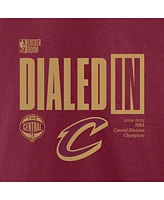 Fanatics Men's Wine Cleveland Cavaliers 2025 Central Division Champions Locker Room T-Shirt