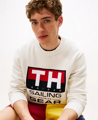 Tommy Hilfiger Men's Long Sleeve Sailing Logo Sweater