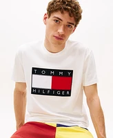 Tommy Hilfiger Men's Short Sleeve Crewneck Sailing Flag Logo T-Shirt