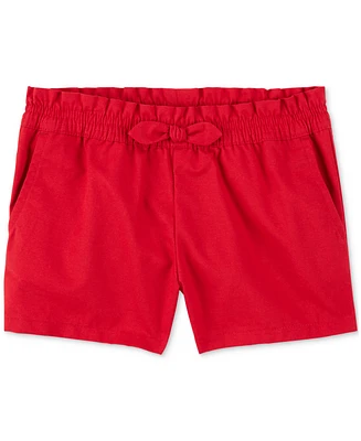 Carter's Toddler Girls Cotton Pull-On Twill Bow Shorts