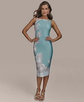 Donna Karan New York Women's Printed Scuba Sheath Dress