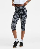 Id Ideology Women's Abstract Printed Soft Cropped Leggings, Exclusively at Macy's