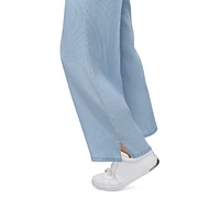 Dkny Jeans Petite Pull-On Wide-Leg Pants