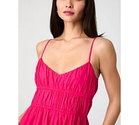 French Connection Women's Cotton Poplin Shirred Maxi Dress