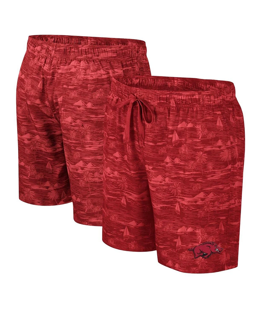 Colosseum Men's Cardinal Arkansas Razorbacks Ozark Swim Shorts