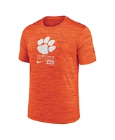 Nike Men's Orange Clemson Tigers Campus Center Block Velocity Performance T-Shirt