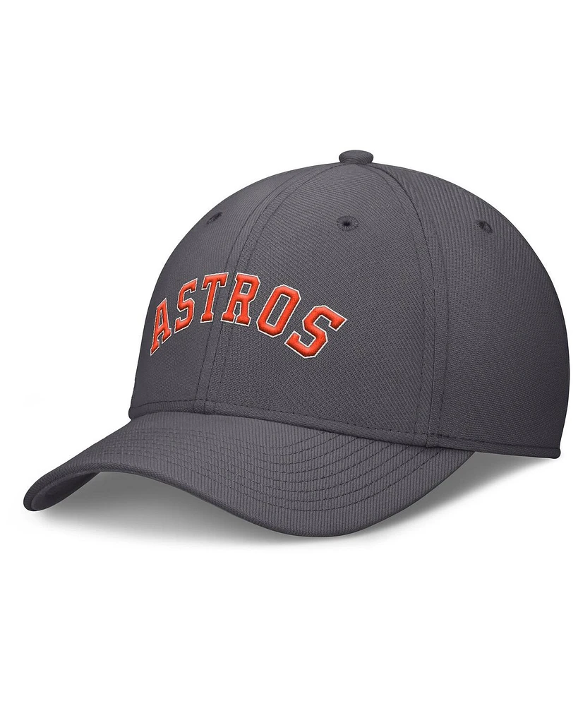 Nike Men's Charcoal Houston Astros Swoosh Performance Flex Hat