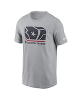 Nike Men's Gray Houston Texans Lockup Essential T-Shirt