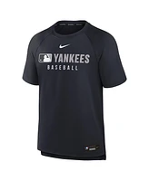 Nike Men's Navy New York Yankees Authentic Collection Pregame Raglan Performance T-Shirt